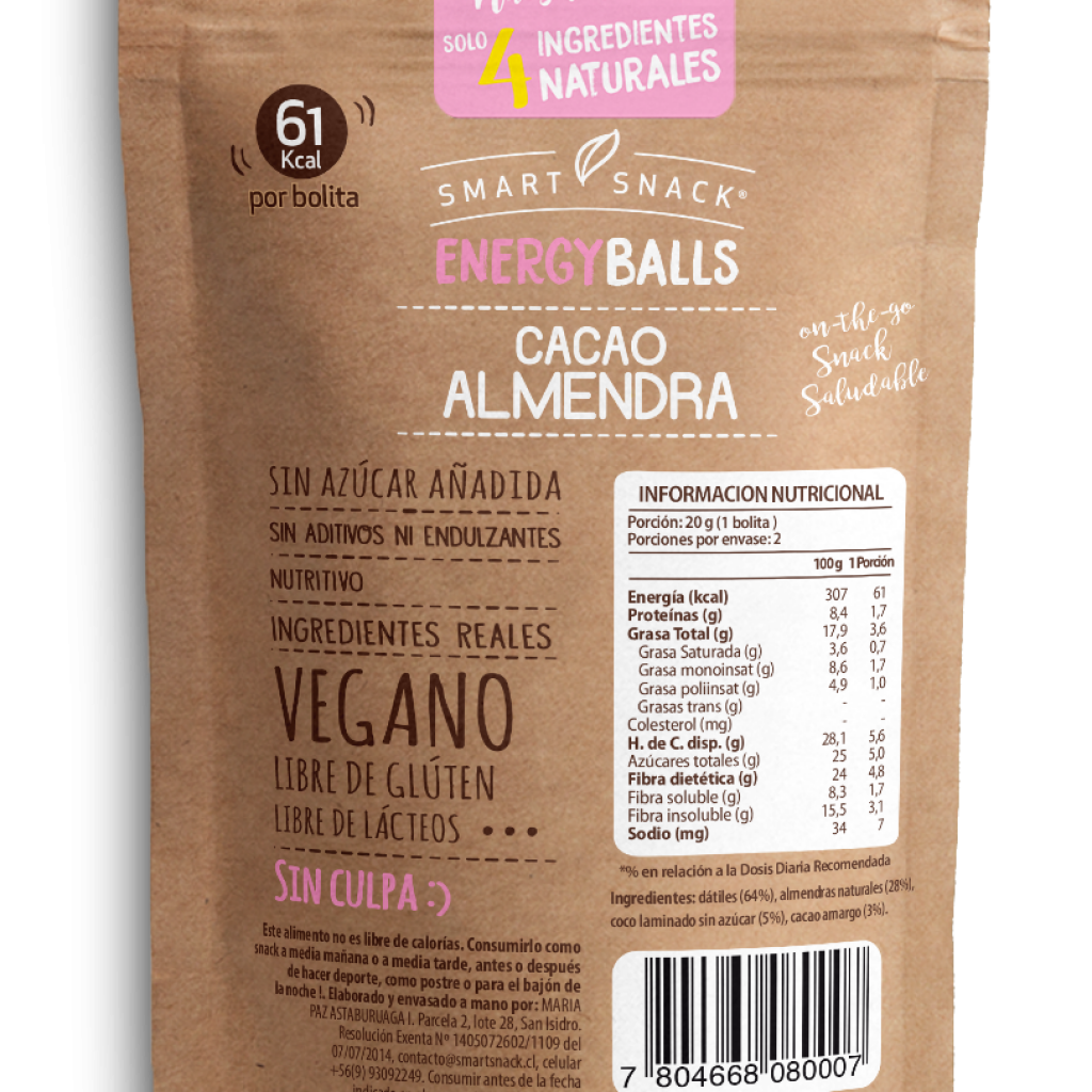 Litio Diseño - pack cacao almendra